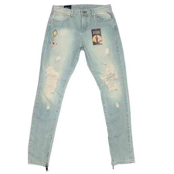 United Rivers KANSAS RIVER LIGHT DENIM JEANS NEW NWOT - Picture 2 of 11